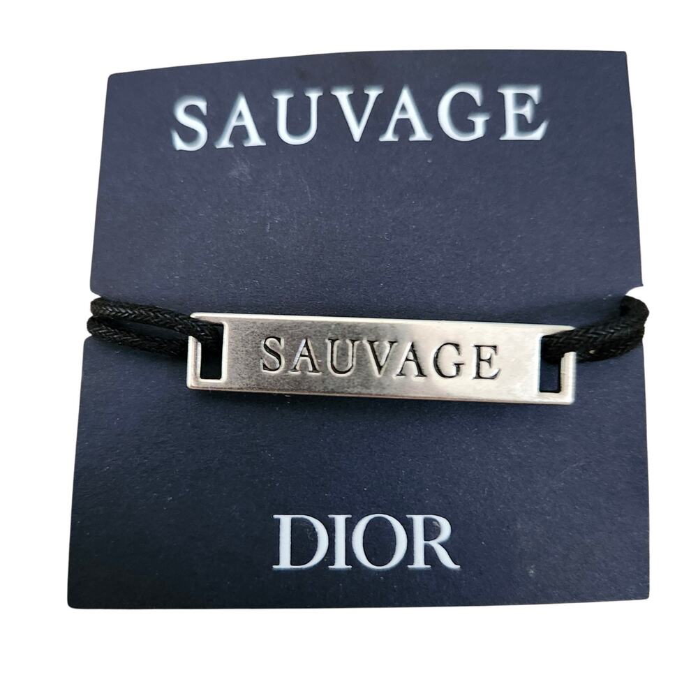 Christian DIOR SAUVAGE Frosted Metal Bracelet NEW Johnny Depp Perfume Endorsemen
